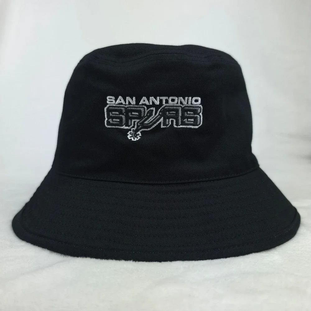 San Antonio Spurs Mitchell & Ness NBA Reversible Bucket XL/2XL Hat Cap Black New